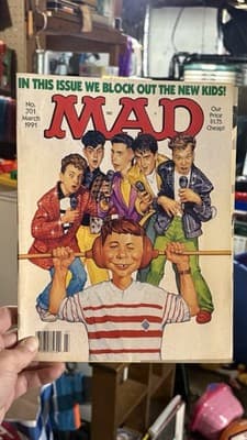 1991 Mad Magazine #301, New Kids on the Block - Image 1