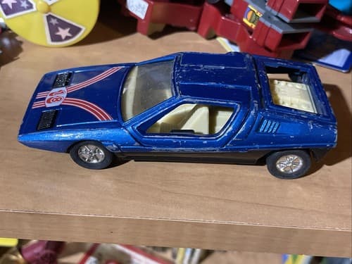 Michelotti Lazer Diecast SS-901 Pull Back Blue Hong Kong 1:36 - Thumbnail 3
