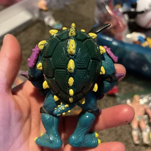 Vintage Slash TMNT Teenage Mutant Ninja Turtles Action Figure 1990 playmates 4" - Thumbnail 2