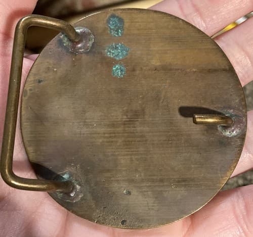 Vintage Honda Gold Wing Road riders Association Belt buckle Heavy - Thumbnail 3