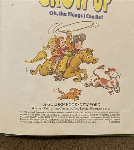 WHEN I GROW UP (FAST START READERS, LEVEL 1) By Michael Berenstain - Hardcover - Thumbnail 4