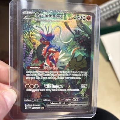 KORAIDON EX Scarlet & Violet 247/198 Alternate Art Pokemon Card NM/Mint SV1 2023 - Image 1