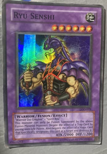 Yu-Gi-Oh! Ryu Senshi LOD-019 Unlimited Super Rare TGC - Image 1