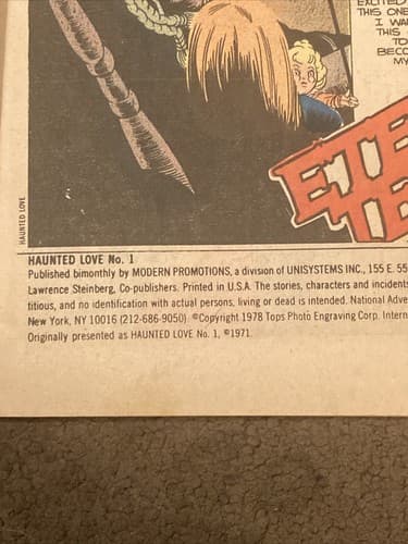 First Edition Haunted Love #1, 1973 Charlton Comics Tales of Gothic Romance!!! - Thumbnail 4