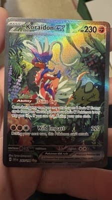 KORAIDON EX Scarlet & Violet 247/198 Alternate Art Pokemon Card NM/Mint SV1 2023 - Thumbnail 4