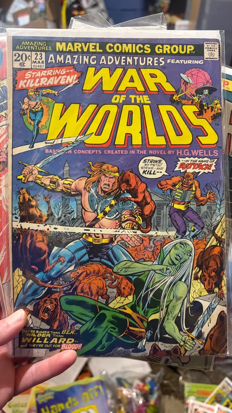 Amazing Adventures #23 VF Marvel Comic Book Group WAR OF THE WORLDS 3 LI1 - Image 1