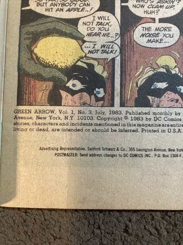 Green Arrow DC Comics #3 Of 4 Mini Series Newsstand Volume 1 1983 Very Good+ - Thumbnail 6