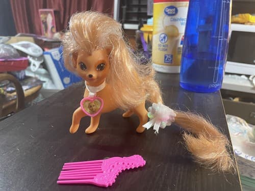 1994 MATTEL BARBIE PRETTY LOVIN' PETS “MANDI BROWN PUPPY DOG “ TOY - Image 1