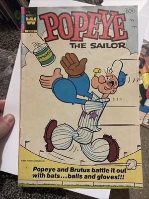 Popeye #171 1982 Whitman Baseball Rare Final Issue FN - Image 1