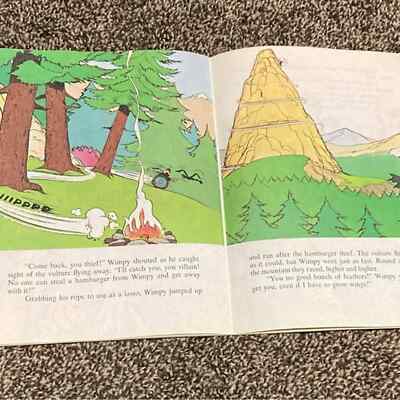 1980 “Popeye Climbs a Mountain,” (Paperback) Wonder Book’s - Thumbnail 2