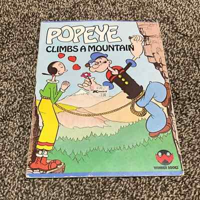 1980 “Popeye Climbs a Mountain,” (Paperback) Wonder Book’s - Image 1