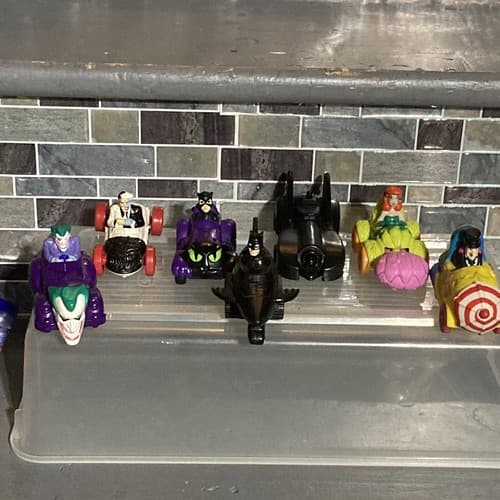 VTG Batman McDonald’s 90s Collection Toy Car Figures Lot Of 7 - Thumbnail 3