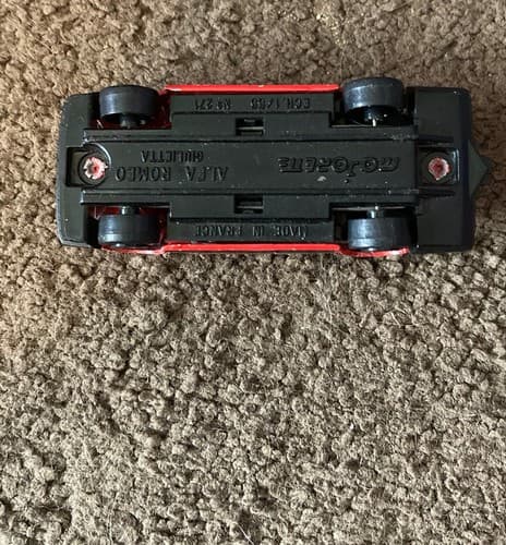 Vintage Majorette 1990 ALFA ROMEO Giulietta No.271 Red 1:55 FRANCE Rare - Thumbnail 4