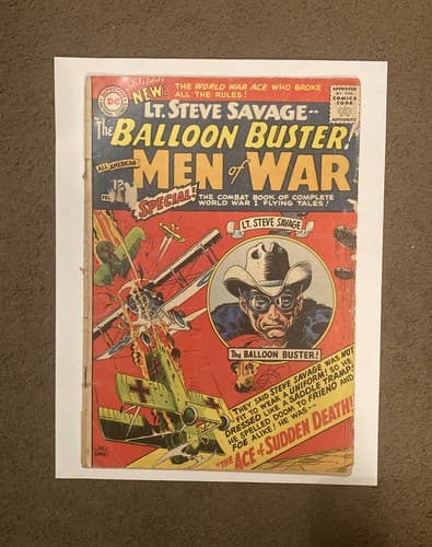DC All American Men of War Balloon Buster #113 1966 Special Steve Savage 12c VG - Image 1