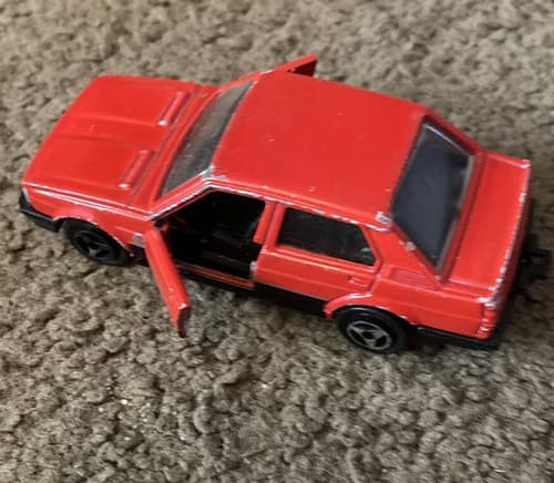 Vintage Majorette 1990 ALFA ROMEO Giulietta No.271 Red 1:55 FRANCE Rare - Thumbnail 7