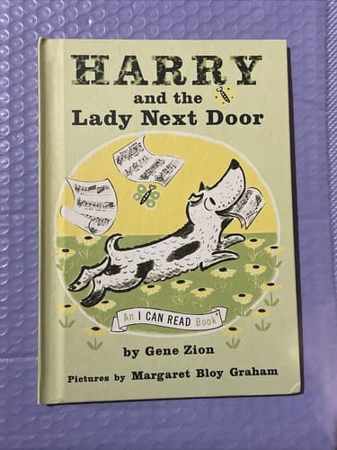 Harry and the Lady Next Door by Gene Zion 1960 Hardcover An I Can Read Book - Image 1