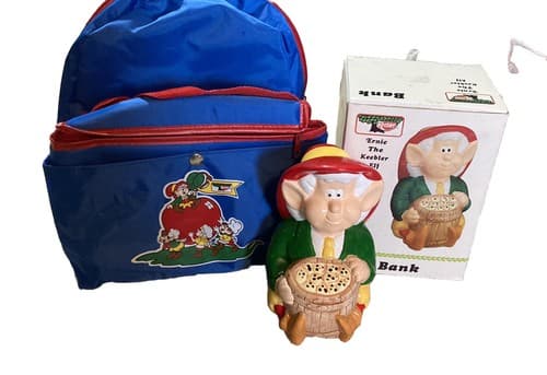 1989 Keebler Elf Cookies Piggy Bank Rare Collectible & Backpack Lunchbox - Thumbnail 2
