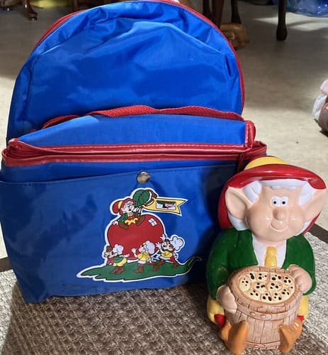 1989 Keebler Elf Cookies Piggy Bank Rare Collectible & Backpack Lunchbox - Image 1