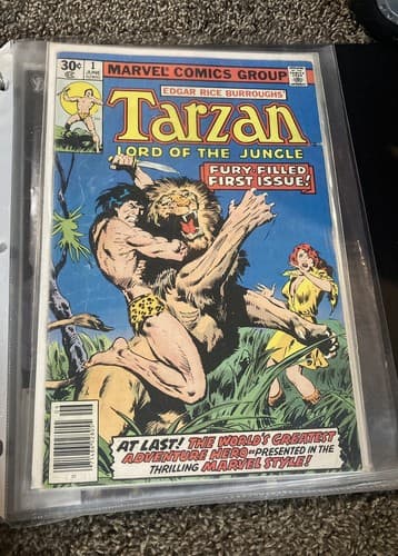 King Sized Jungle Tales Of Tarzan Annual #1 (1977, Marvel) & 1st Issue Fury Fill - Thumbnail 3