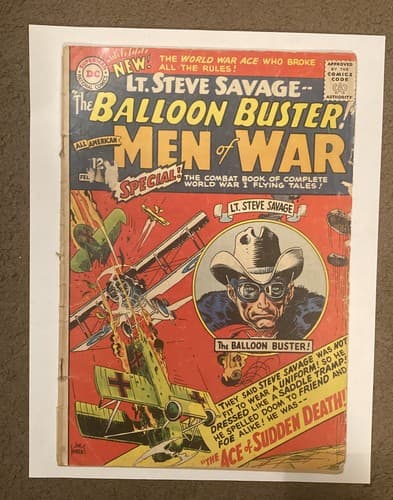 DC All American Men of War Balloon Buster #113 1966 Special Steve Savage 12c VG - Thumbnail 2