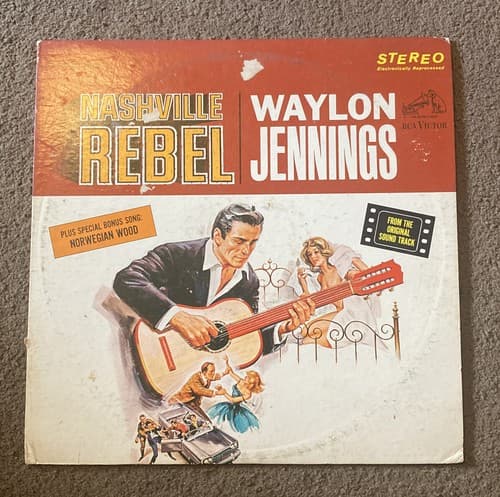 Nashville Rebel (Soundtrack) all Waylon Jennings Norwegian Wood Stereo ss Record - Thumbnail 2
