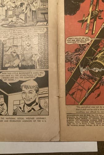 DC All American Men of War Balloon Buster #113 1966 Special Steve Savage 12c VG - Thumbnail 4