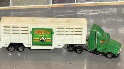 KENWORTH T 600A LIVESTOCK DIECAST TRUCK & TRAILER (DOORS OPEN) - Thumbnail 5