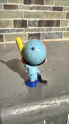 Monchichi Baseball Mini Figure 2" Tall 1979 - Thumbnail 2