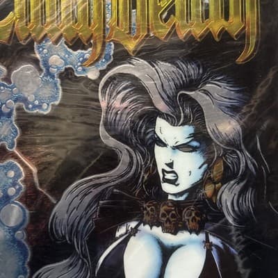 Lady Death #1 Between Heaven & Hell Chromium CVR (1995) Chaos Comics - Thumbnail 2