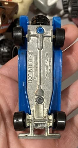 1980's Mattel Hot Wheels Classics Blue Bugatti w/ Whitewall Wheels - Thumbnail 5