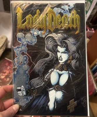 Lady Death #1 Between Heaven & Hell Chromium CVR (1995) Chaos Comics - Image 1