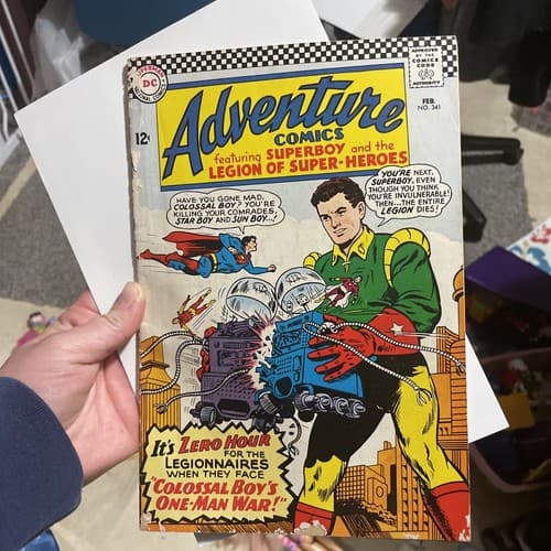 Superboy & Legion Of Super-Hero’s DC Adventure Comic #341 12c Fine - Image 1