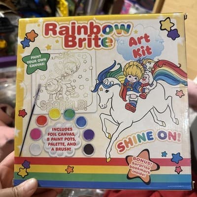 NEW! RAINBOW BRITE 🌈ART KIT Canvas & Paint Kit - Thumbnail 3