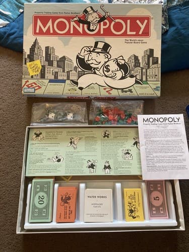 Vintage Original Parker Brothers 2004 Edition Monopoly Board Game Family FUN! - Image 1