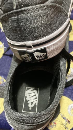 VANS Sneakers For Youth Size 4 Pewter Upper Canvas Flats Shoe - Thumbnail 5