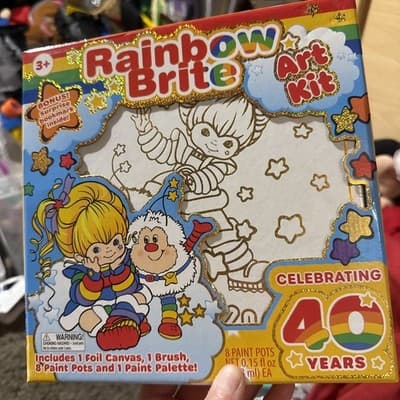 NEW! RAINBOW BRITE 🌈ART KIT Canvas & Paint Kit - Image 1