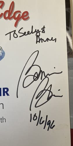 SIGNED!! Bonnie Blair A Winning Edge USA Olympic Speed Skater 1996 1st Ed. Book - Thumbnail 3