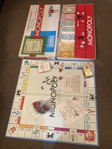 1961 Parker Brothers Monopoly Complete! Real Estate Game! Family General Mills - Thumbnail 3