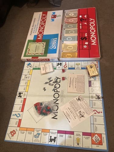 1961 Parker Brothers Monopoly Complete! Real Estate Game! Family General Mills - Thumbnail 6