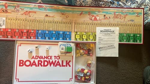 Advance To Boardwalk Board Game 1985 Vintage Complete Parker Brothers - Thumbnail 2