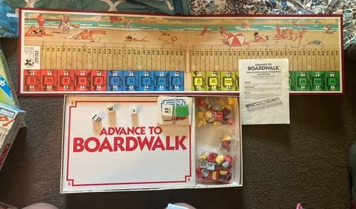 Advance To Boardwalk Board Game 1985 Vintage Complete Parker Brothers - Thumbnail 3