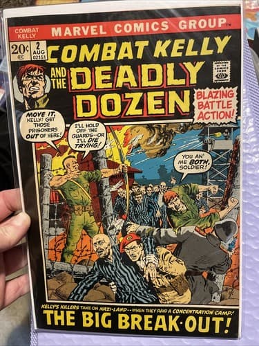 COMBAT KELLY AND THE DEADLY DOZEN #2 Aug 1972 Bronze Age Fine - Image 1