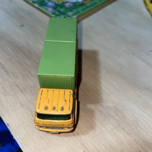 1974 Tomica Fuso Container Truck Transport Japan 1/127 Tomy Orange - Thumbnail 2