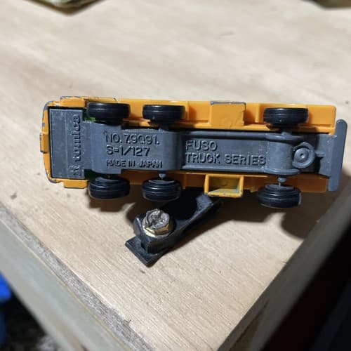 1974 Tomica Fuso Container Truck Transport Japan 1/127 Tomy Orange - Thumbnail 4