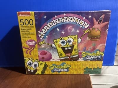 SpongeBob SquarePants Imagination 500 Pc SEALED Nickelodeon 2020 Jigsaw Puzzle - Image 1