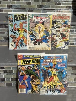Marvel & Dc Comic Collection Teen Titans, Avengers, Warriors, Firestorm - Image 1