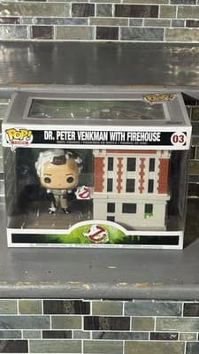 Ghostbusters Dr. Peter Venkman with Firehouse 03 Funko POP - Thumbnail 2