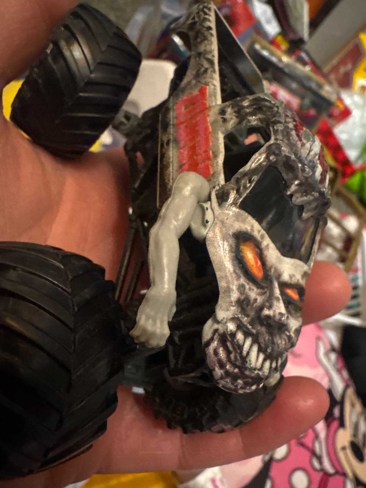 Hot Wheels Monster Jam "Zombie" Monster Truck Diecast 1:64 Grey/Grey - Thumbnail 2