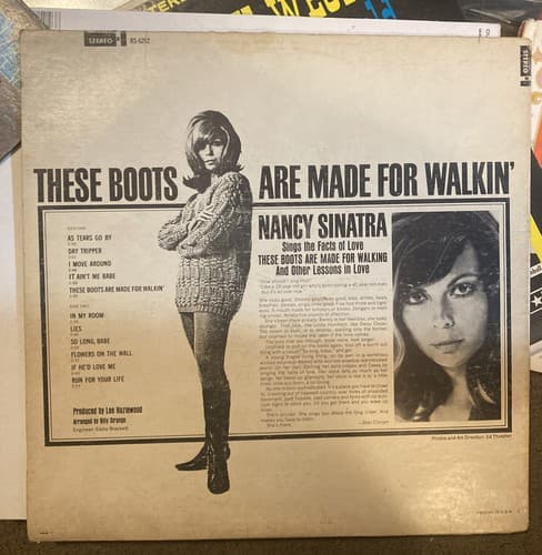 NANCY SINATRA THESE BOOTS ARE MADE FOR WALKING TRI COLOR MONO REPRISE REC 6202 - Thumbnail 4