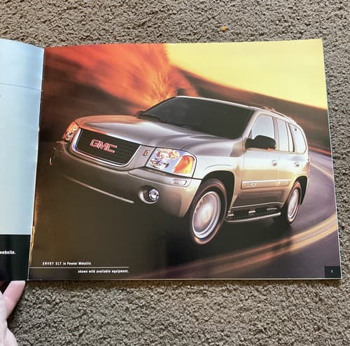 2002 GMC ENVOY INTRO Truck Brochure / Catalog with Color Chart: SLT, SUV, - Thumbnail 3